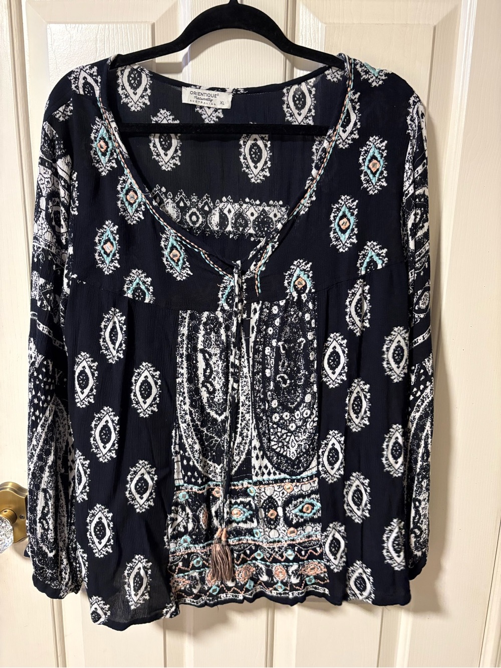 Orientique Naturally Australian Bohemian Top Sz XL